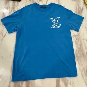 Louis Vuitton Azure Blue Short Sleeve Tee